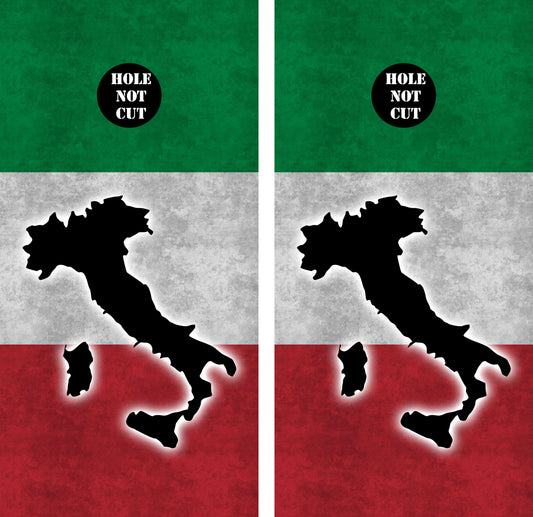 Italian Flag Cornhole Wraps/Skins
