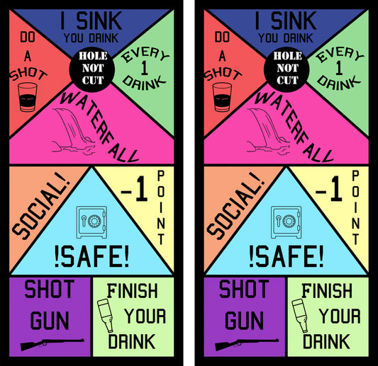 Waterfall Drinking Game Vinyl Wraps/Skins