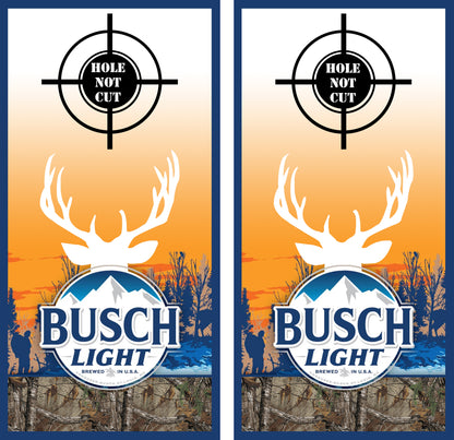 Busch Light Deer Hunting Cornhole Wraps/Skins