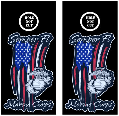 USMC United States Marines Flag Vinyl Wraps/Skins