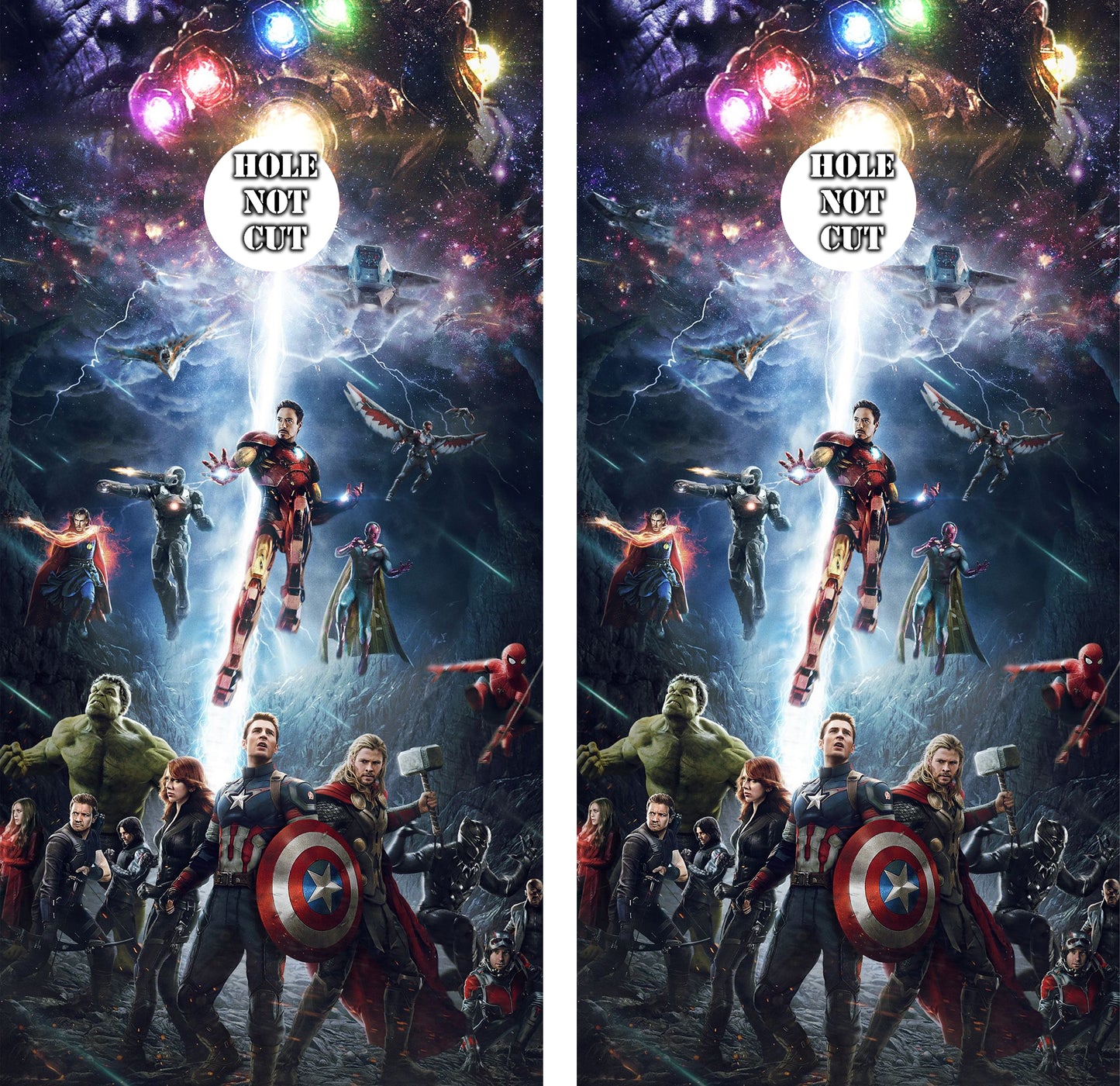 Avengers Endgame Cornhole Wraps/Skins
