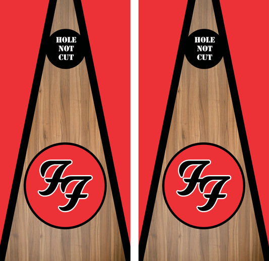 Foo Fighters Band Logo Cornhole Vinyl Wraps/Skins