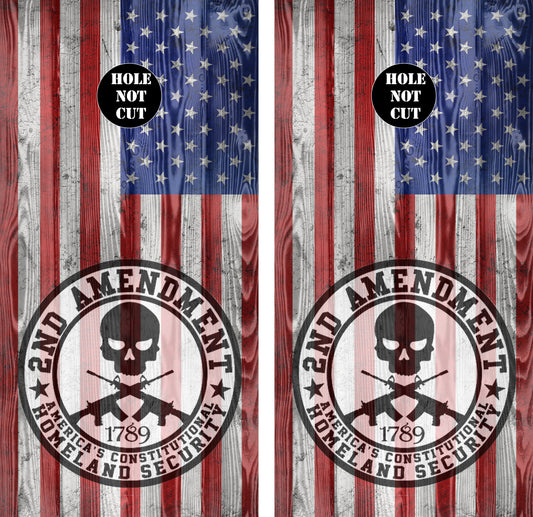 2nd Amendement American Flag Colorful Vinyl Wraps/Skins