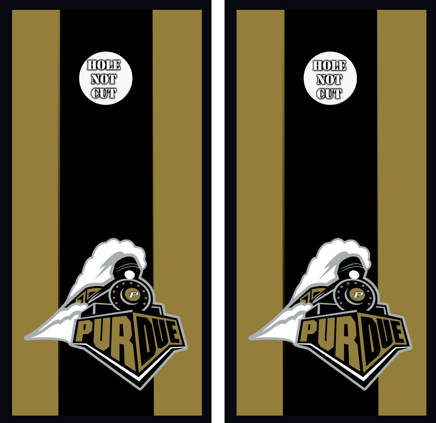 Purdue University Striped Vinyl Wraps/Skins