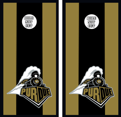 Purdue University Striped Vinyl Wraps/Skins