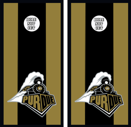 Purdue University Striped Vinyl Wraps/Skins