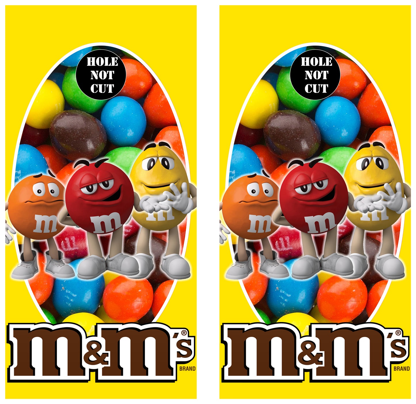 Peanut M&Ms Cornhole Wraps/Skins