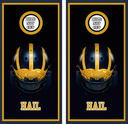 U of M Hail Helmet Printed Vinyl Wraps/Skins