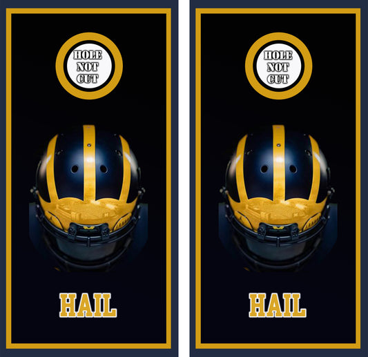 U of M Hail Helmet Printed Vinyl Wraps/Skins