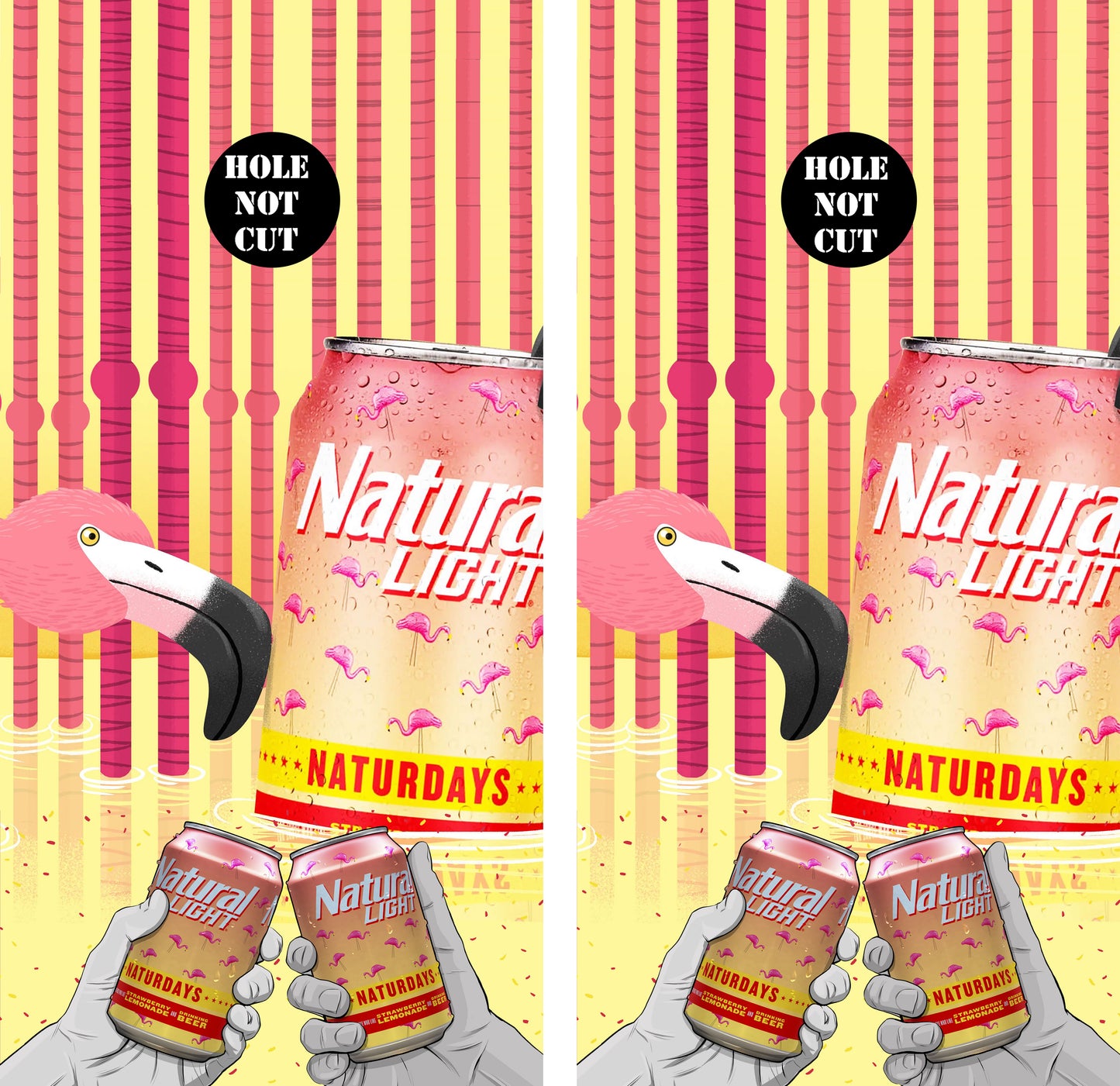 Natural Light Naturdays Cornhole Wraps/Skins