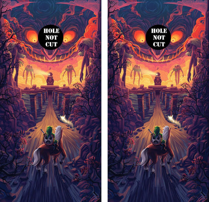 Zelda Monster Horse Vinyl Cornhole Wraps/Skins