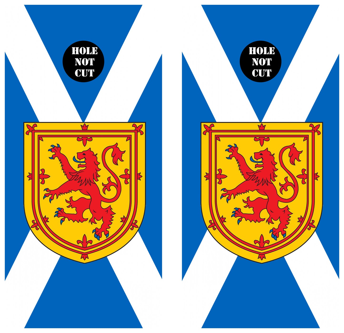 Scottish Flag Cornhole Vinyl Wraps/Skins