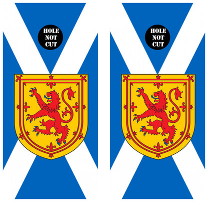 Scottish Flag Cornhole Vinyl Wraps/Skins