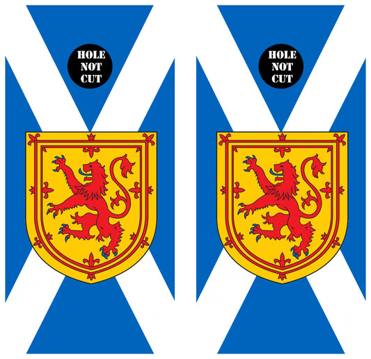 Scottish Flag Cornhole Vinyl Wraps/Skins