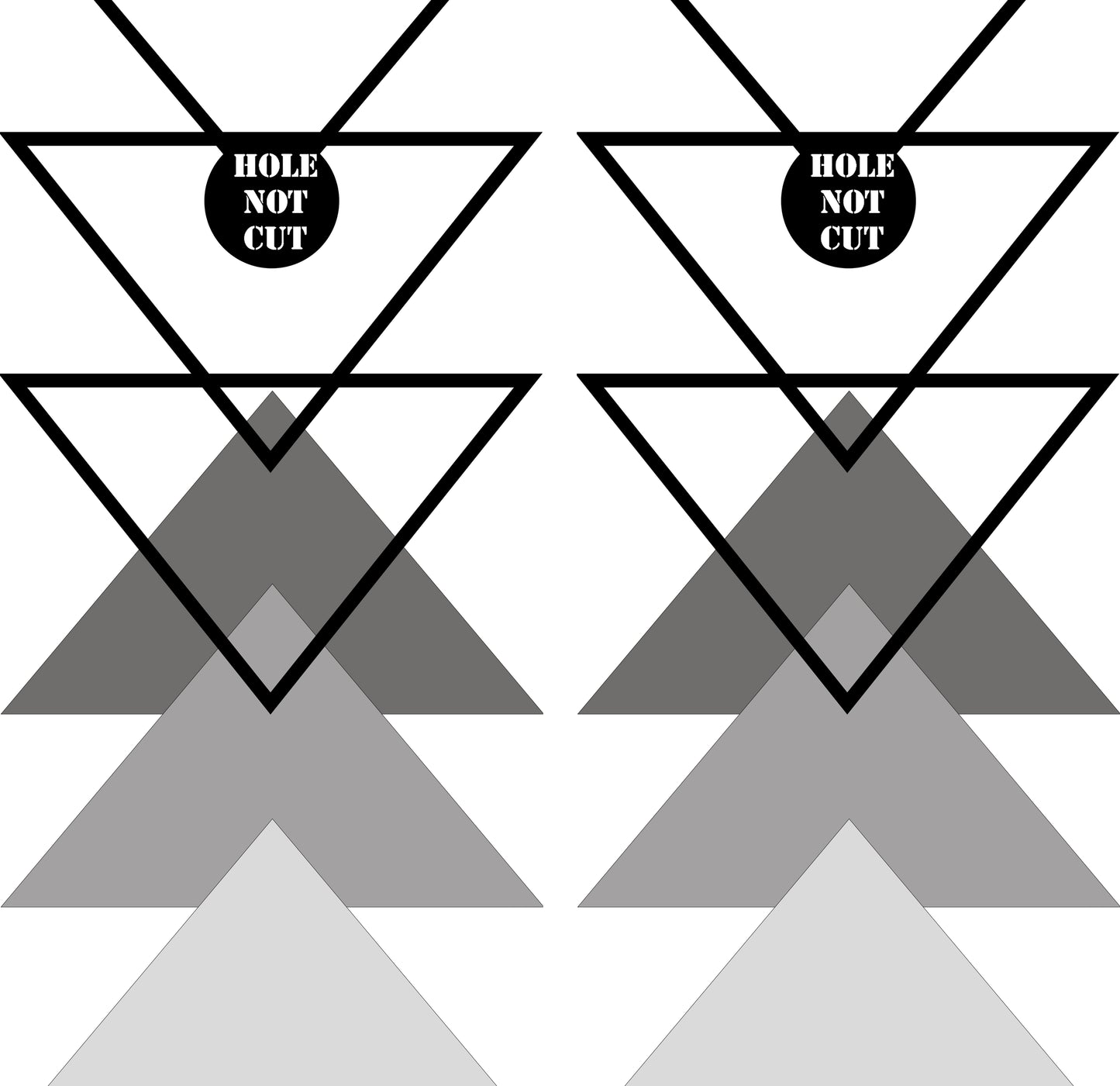 Triangle Geometric Shapes Cornhole Wraps/Skins