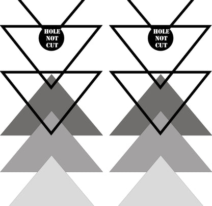 Triangle Geometric Shapes Cornhole Wraps/Skins