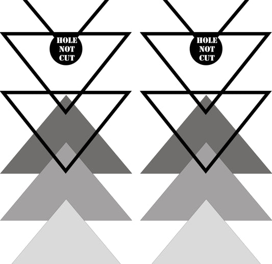 Triangle Geometric Shapes Cornhole Wraps/Skins
