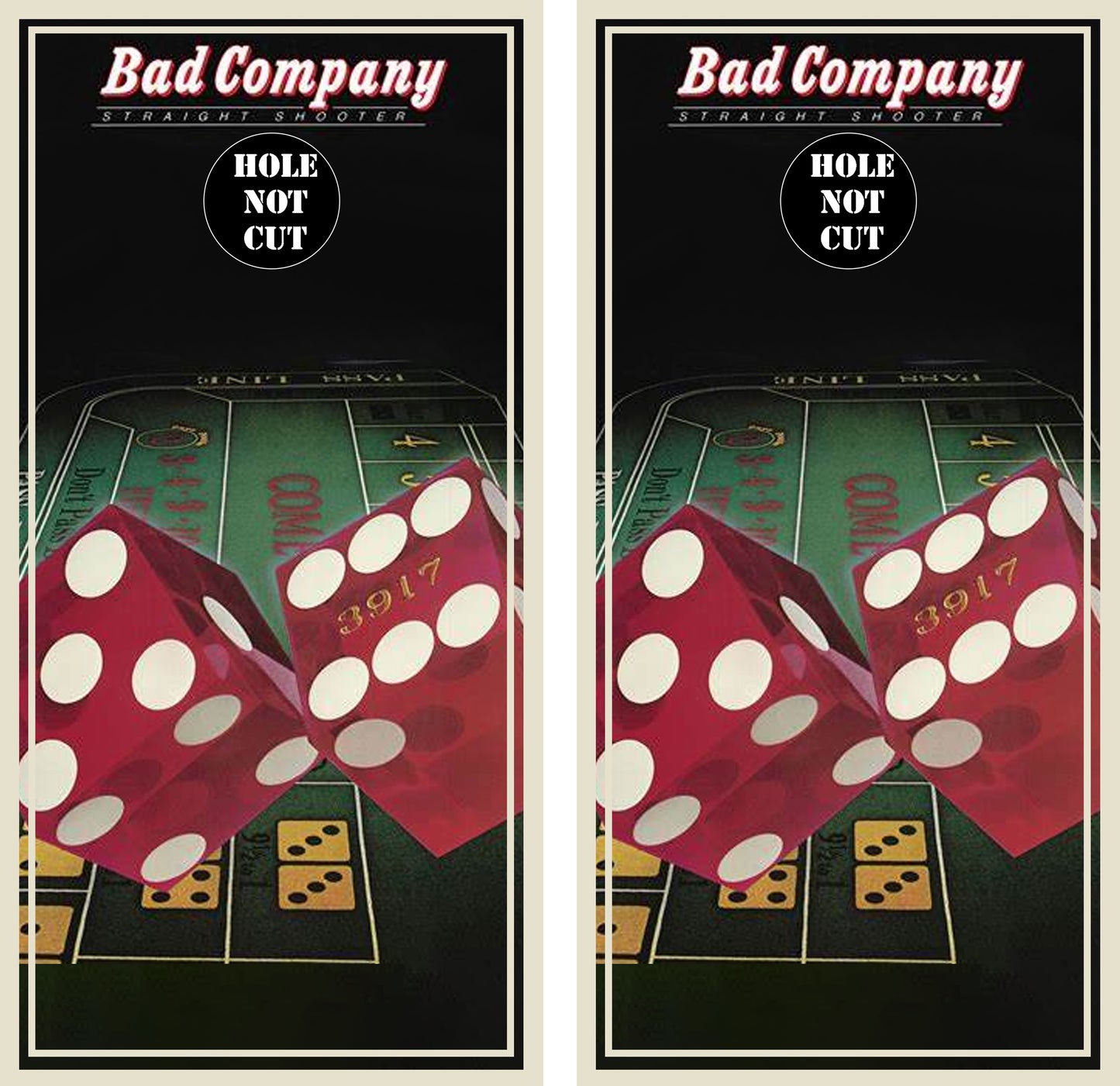 Bad Company Album Cover Cornhole Vinyl Wraps/Skins