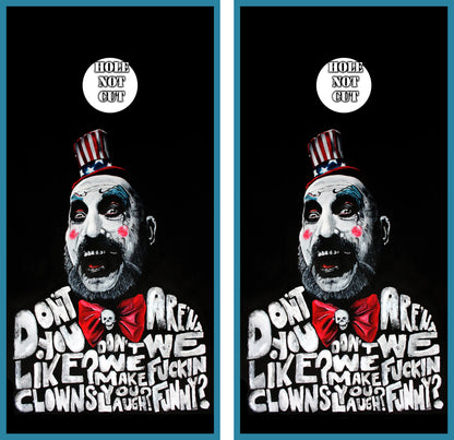 Captain Spaulding Cornhole Vinyl Wraps/Skins