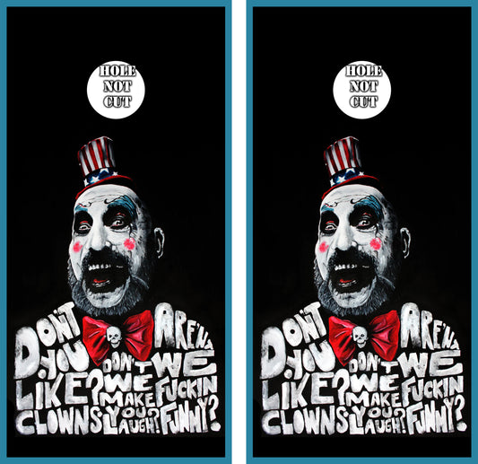Captain Spaulding Cornhole Vinyl Wraps/Skins