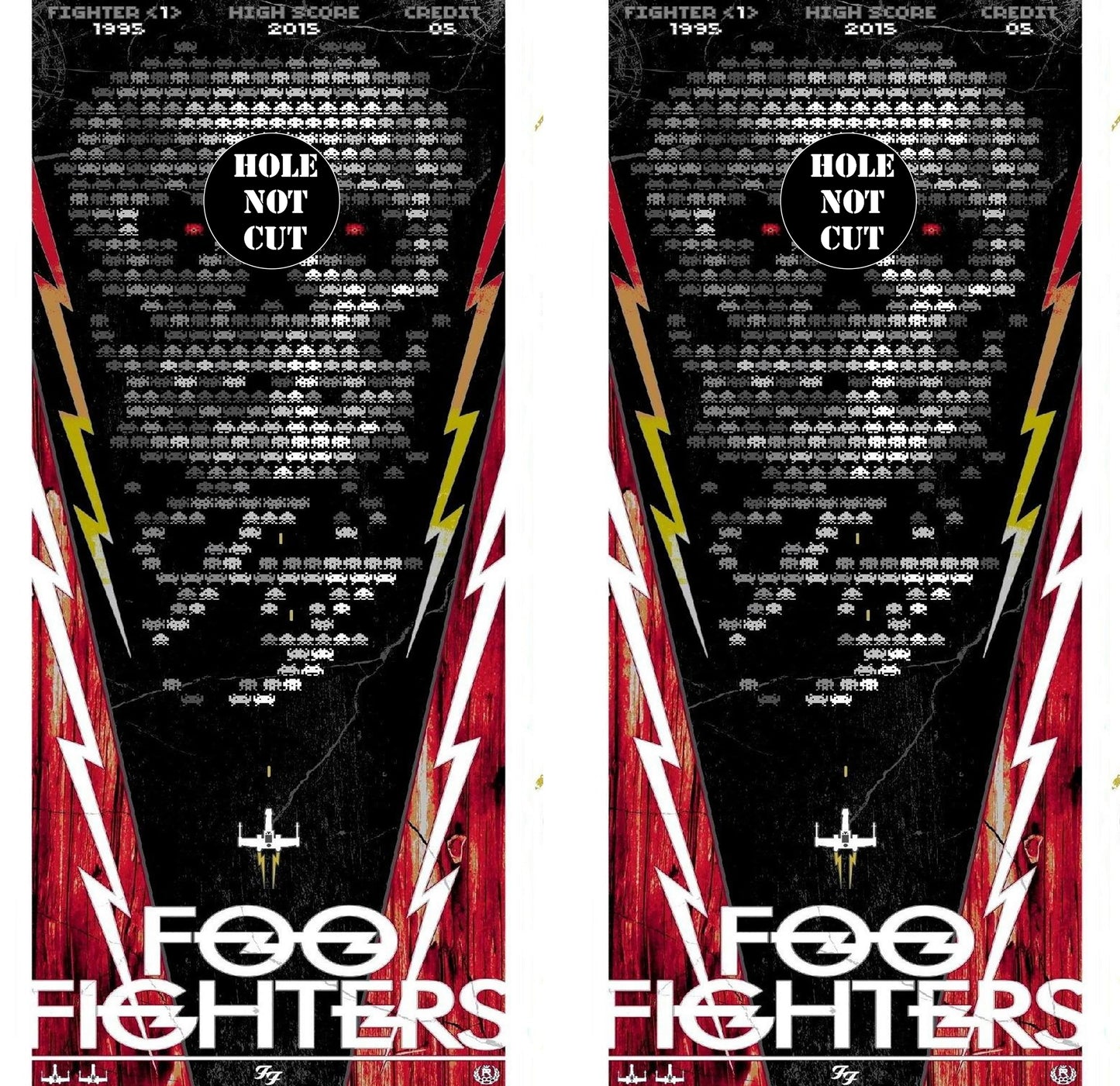 Foo Fighters Album Cover Cornhole Vinyl Wraps/Skins