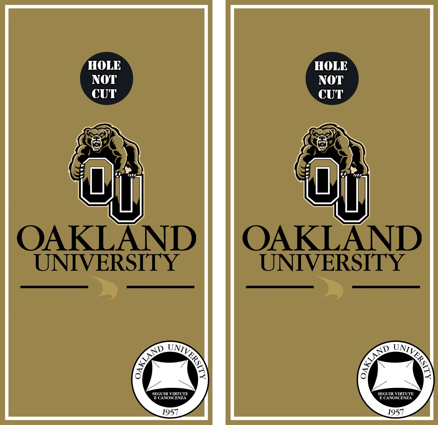 Oakland University Grizzlies Vinyl Wraps/Skins