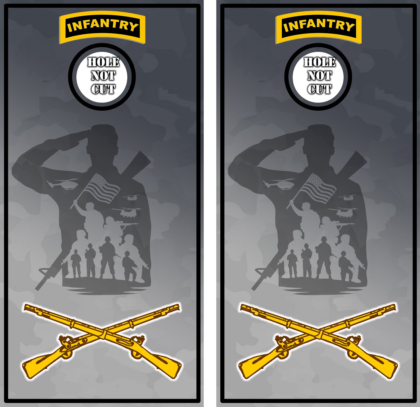 Infantry Logo Military Vinyl Wraps/Skins