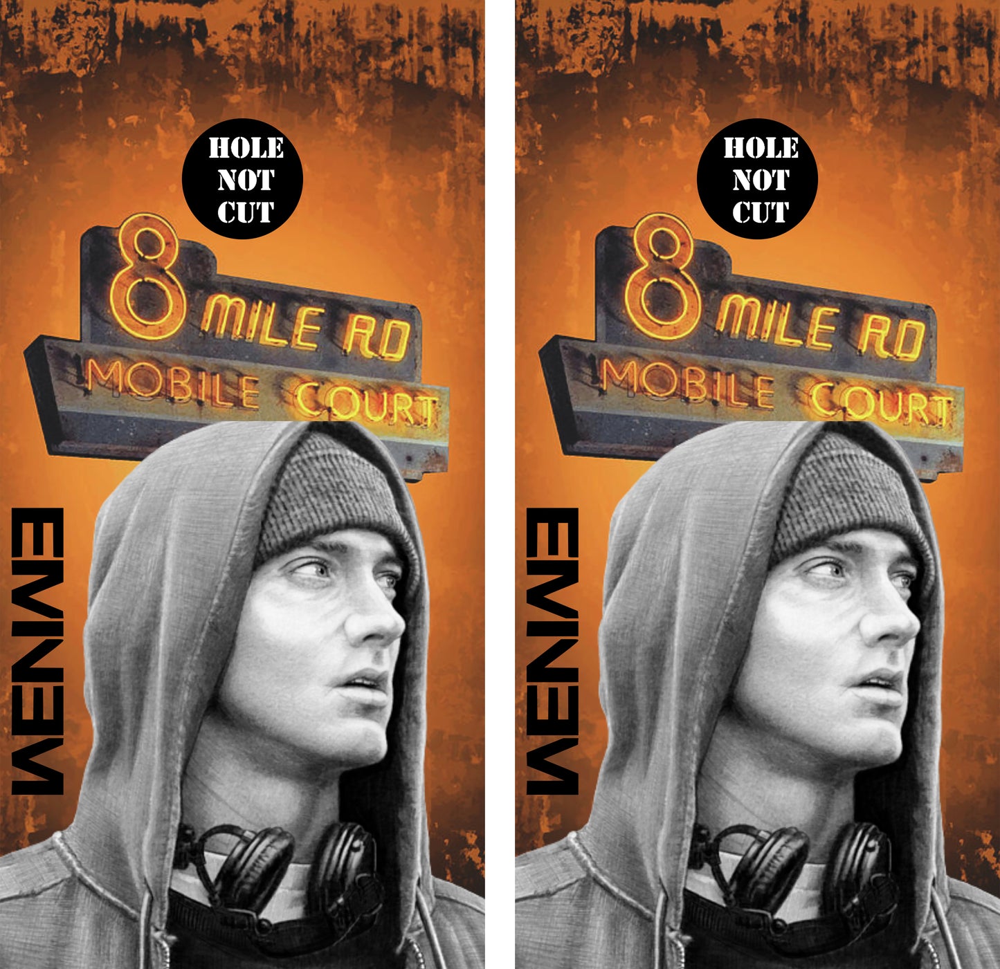 Eminem 8 Mile Cornhole Vinyl Wraps/Skins