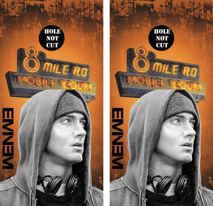 Eminem 8 Mile Cornhole Vinyl Wraps/Skins