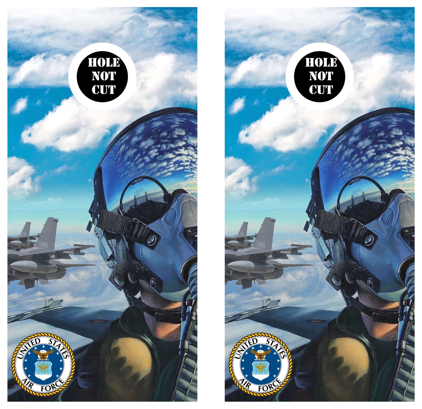 Air Force Logo Pilot Vinyl Wraps/Skins