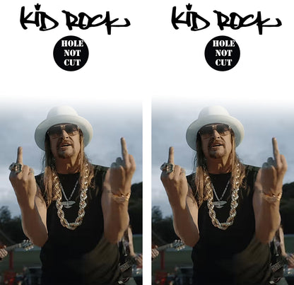 Kid Rock Middle Finger Cornhole Vinyl Wraps/Skins