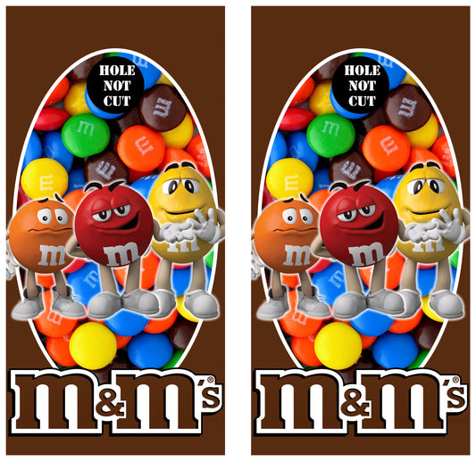 Chocolate M&Ms Cornhole Wraps/Skins