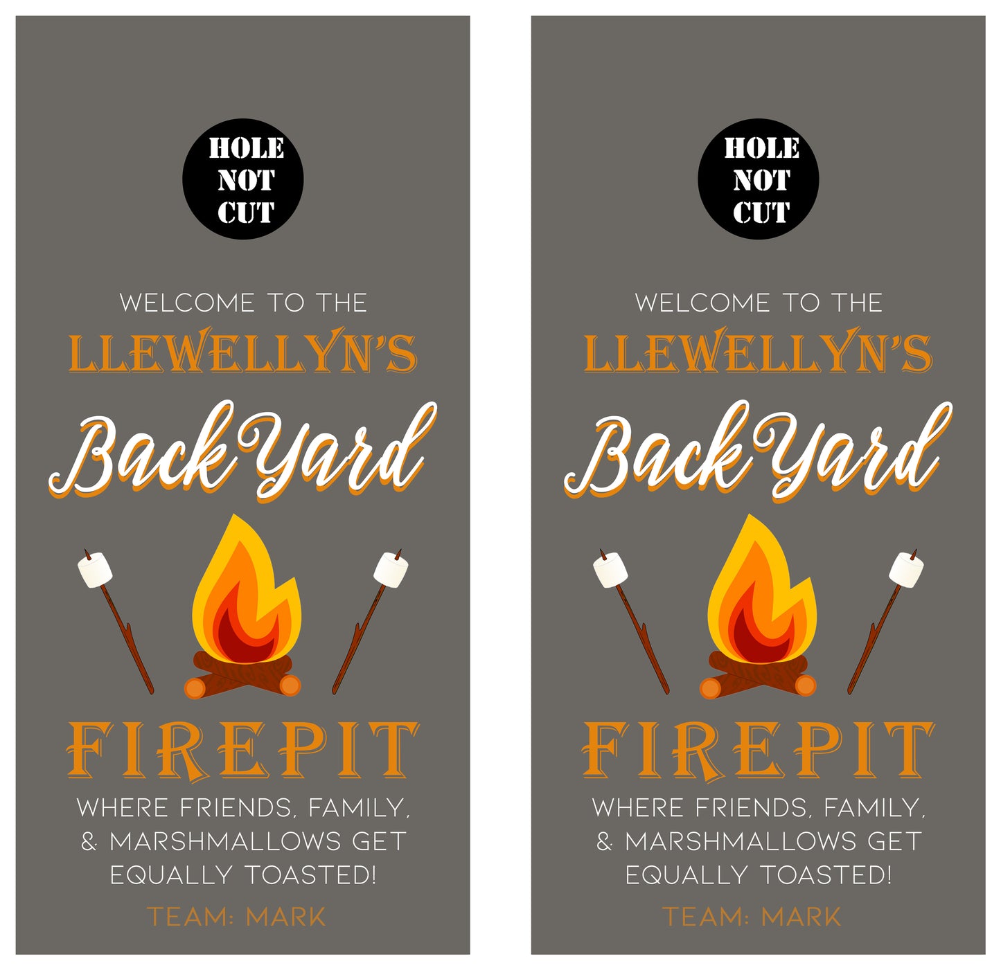 Customizeable Backyard Firepit Vinyl Wraps/Skins