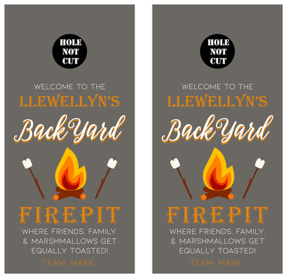 Customizeable Backyard Firepit Vinyl Wraps/Skins