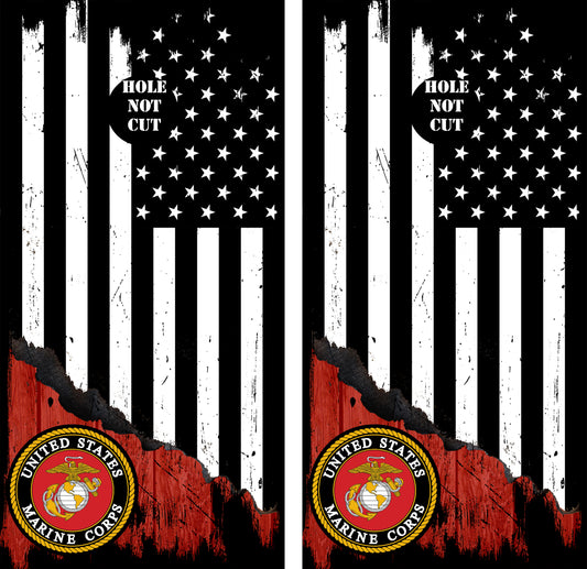 United States Marine Corps USMC American Flag Vinyl Wraps/Skins