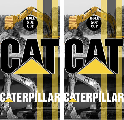 Caterpillar Construction Equipment Cornhole Wraps/Skins