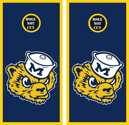 U of M Wolverines Throwback Logo Vinyl Wraps/Skins
