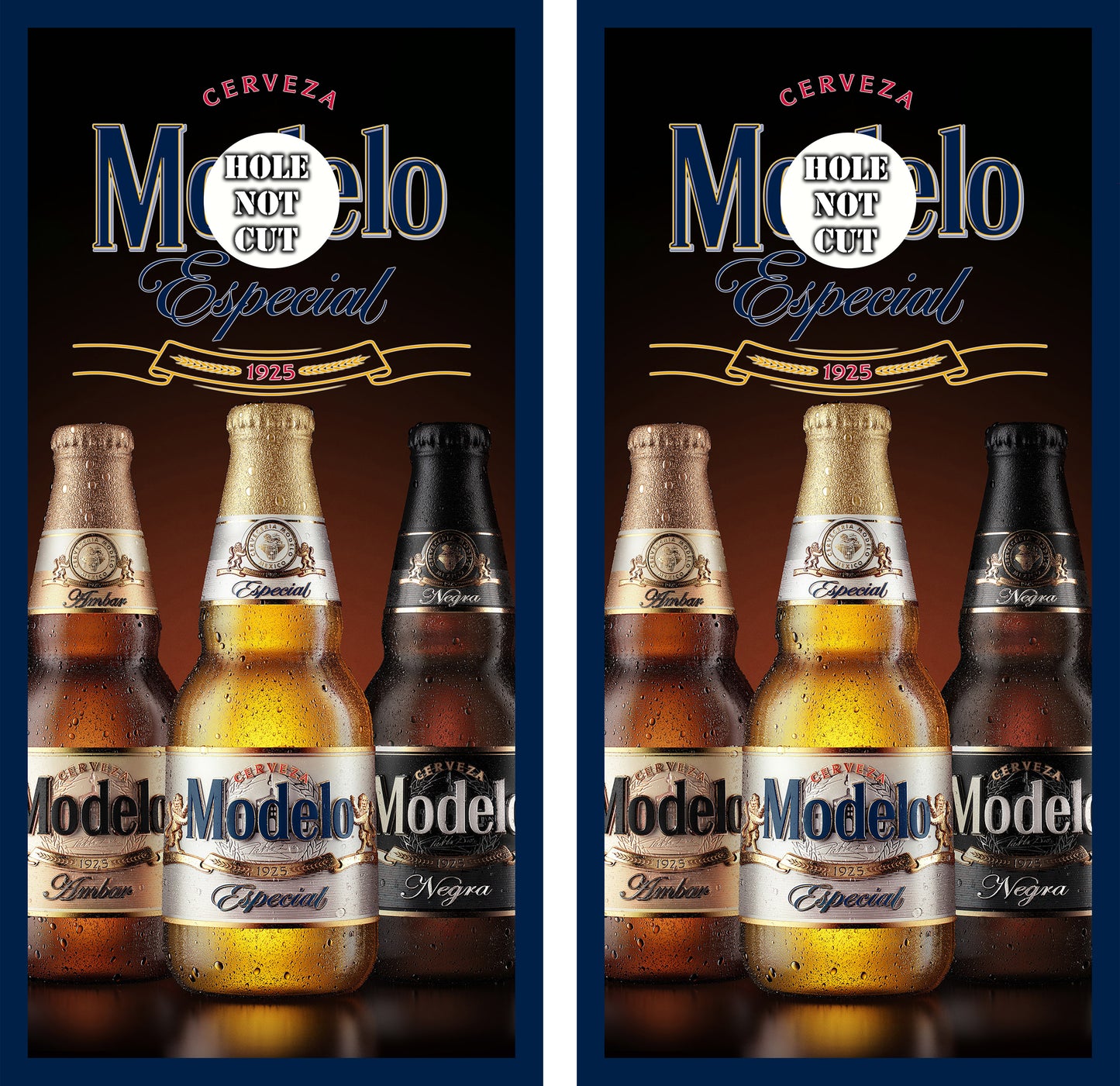 Modelo Beer Bottles Cornhole Wraps/Skins