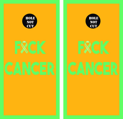 F*ck Cancer Cornhole Wraps/Skins