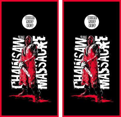 Texas Chainsaw Massacre Cornhole Wraps/Skins