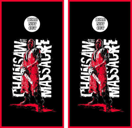 Texas Chainsaw Massacre Cornhole Wraps/Skins
