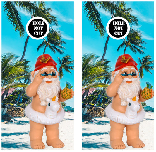 Beach Gnome Cornhole Wraps/Skins