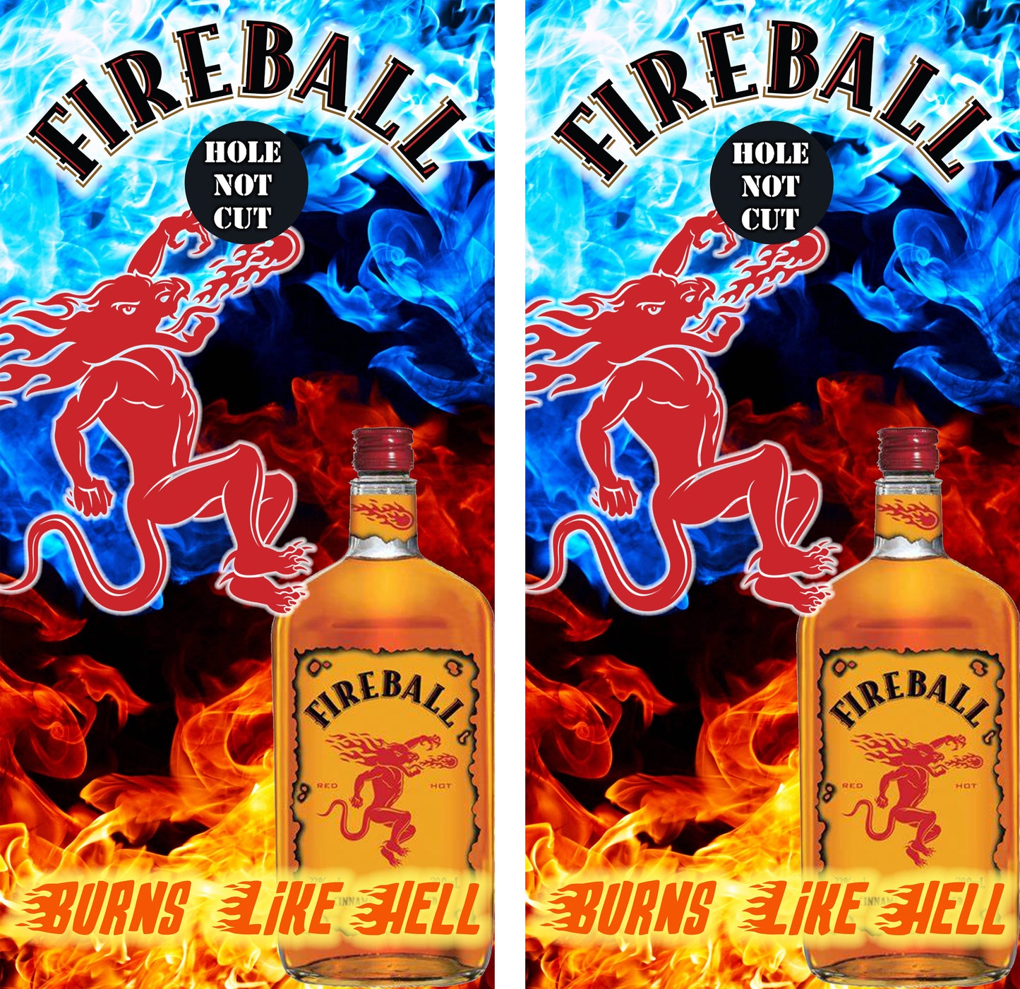Fireball Whiskey 'Burns like Hell' Vinyl Wraps/Skins