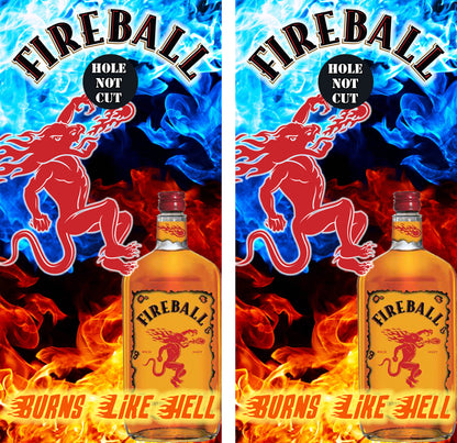 Fireball Whiskey 'Burns like Hell' Vinyl Wraps/Skins