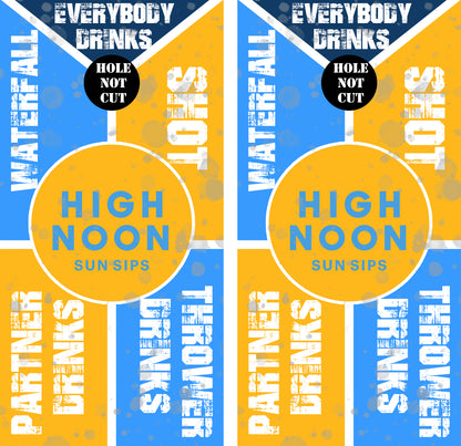High Noon Waterfall Drinking Game Vinyl Wraps/Skins