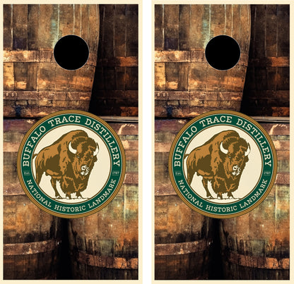 Buffalo Trace Bourbon Barrels Cornhole Set